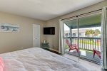 Master bedroom with King bed and private balcony